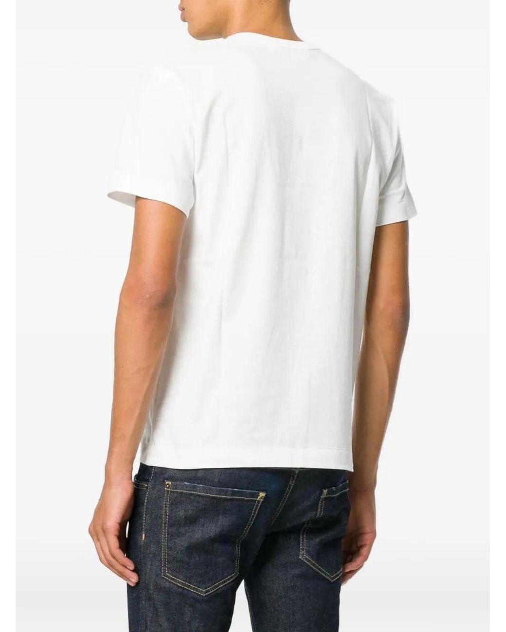 COMME DES GARÇONS PLAY Green Graphic Print T-Shirt for men