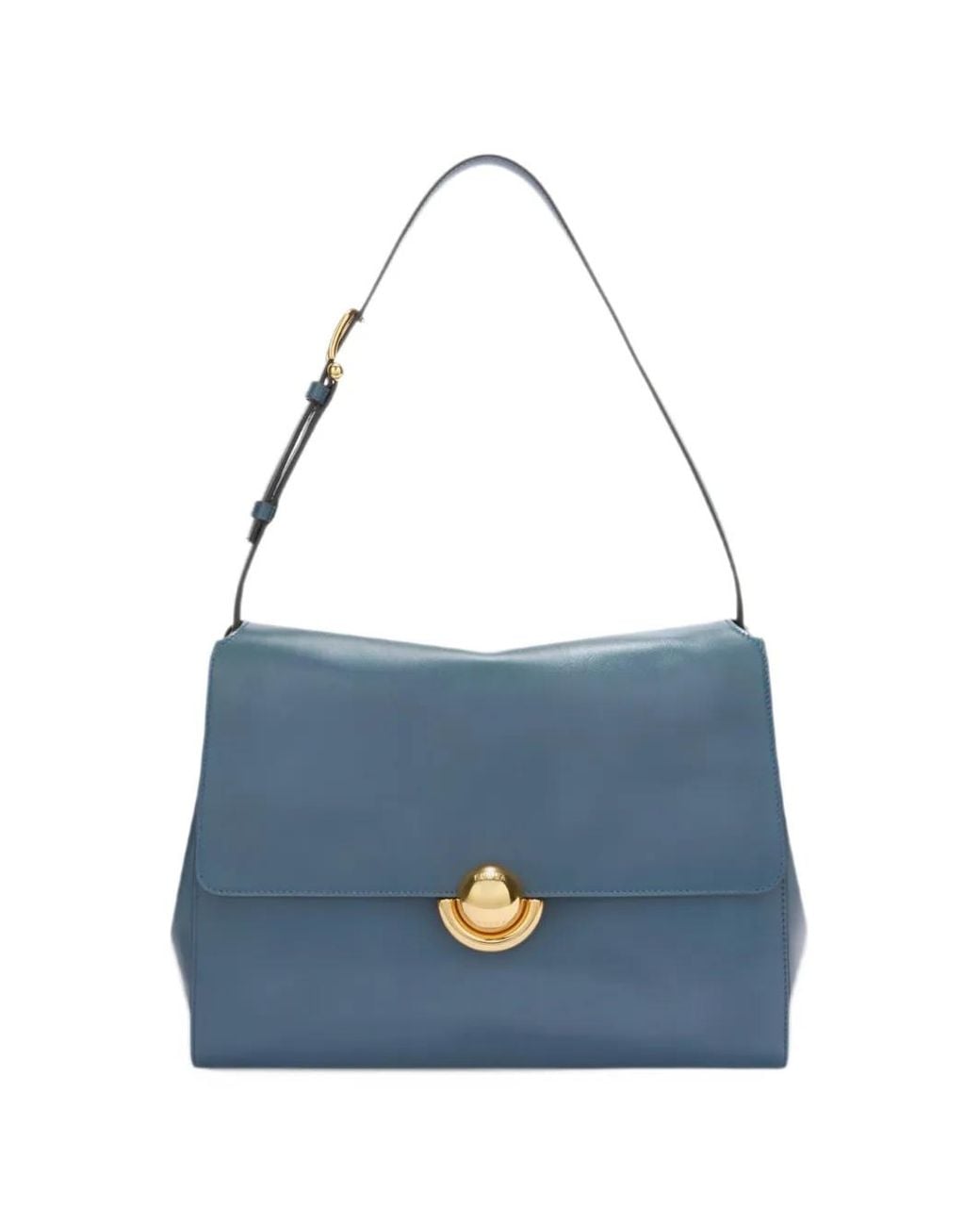 Furla Blue Domus Shoulder Bag M