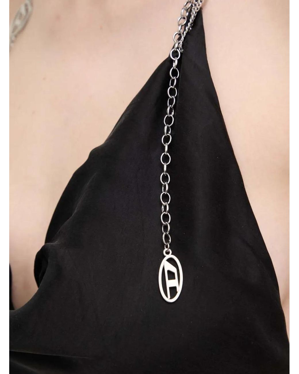 DIESEL Black Chain Halterneck Top