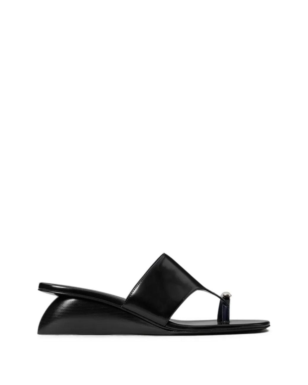Tory Burch White Pierced Wedge Sandals