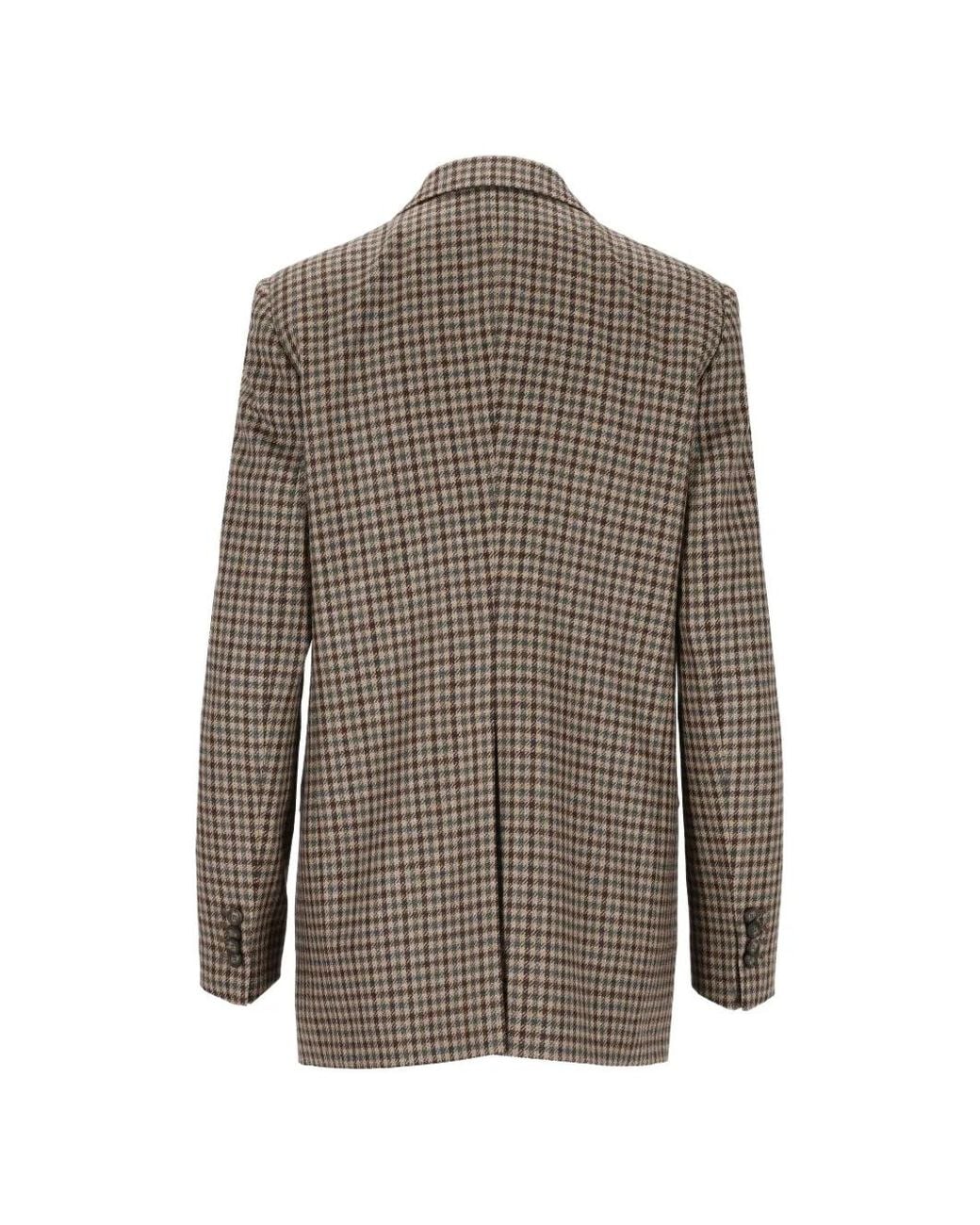 Tagliatore Brown Bertha Houndstooth Jacket