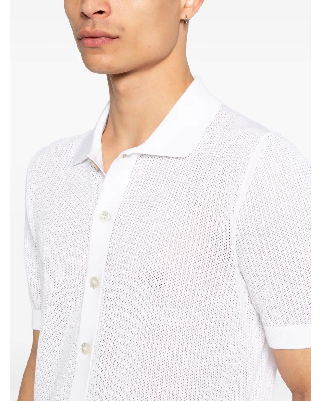Tagliatore White Buttoned Shirt for men