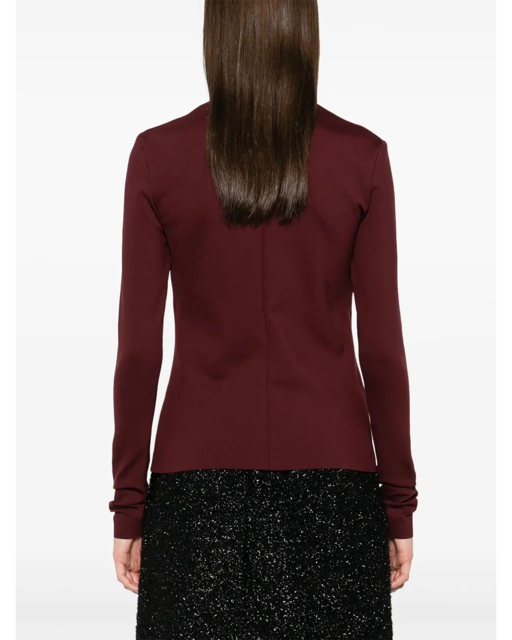 Philosophy Di Lorenzo Serafini Red Scuba-Jersey Top