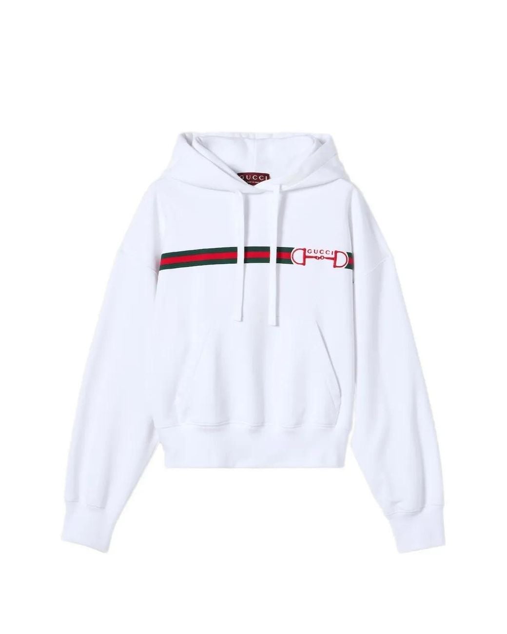Gucci White Cotton Jersey Sweatshirt With Print