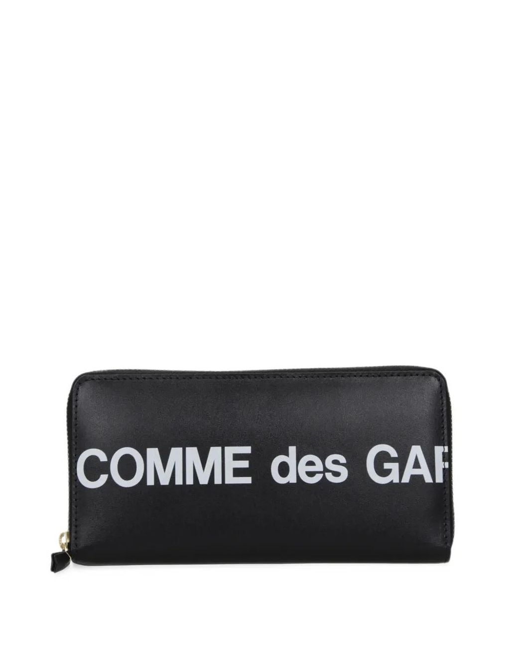 Comme des Garçons Black Logo-Print Leather Wallet for men