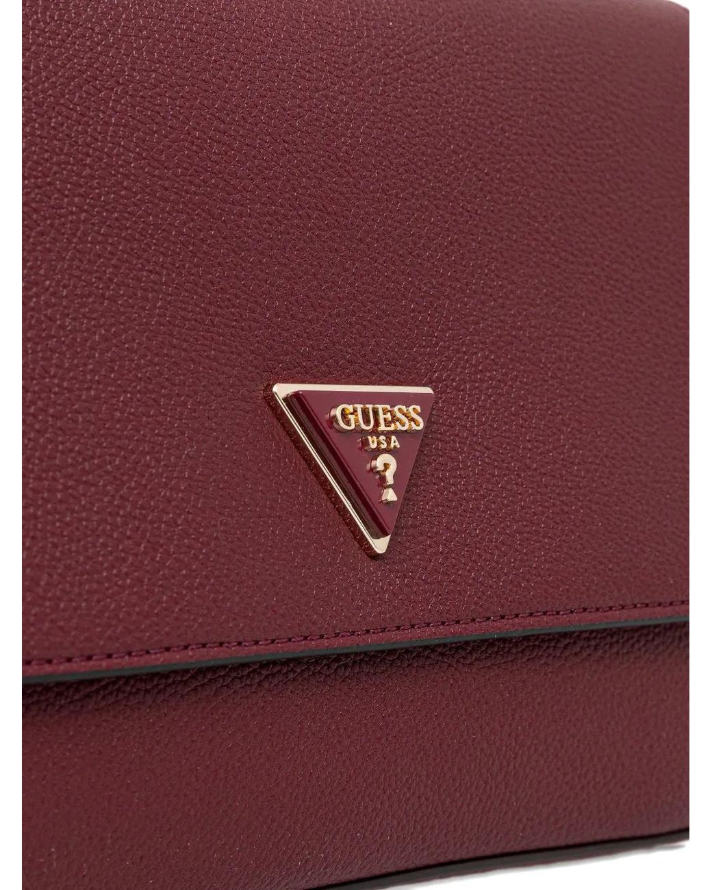 Guess Purple Logo-Plaque Cross-Body Bag