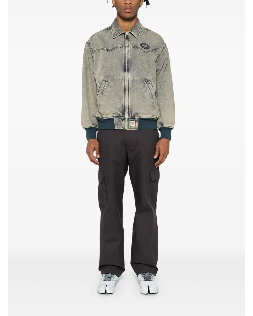 Aape By A Bathing Ape Gray Aapeunvs Zip-Up Jacket for men
