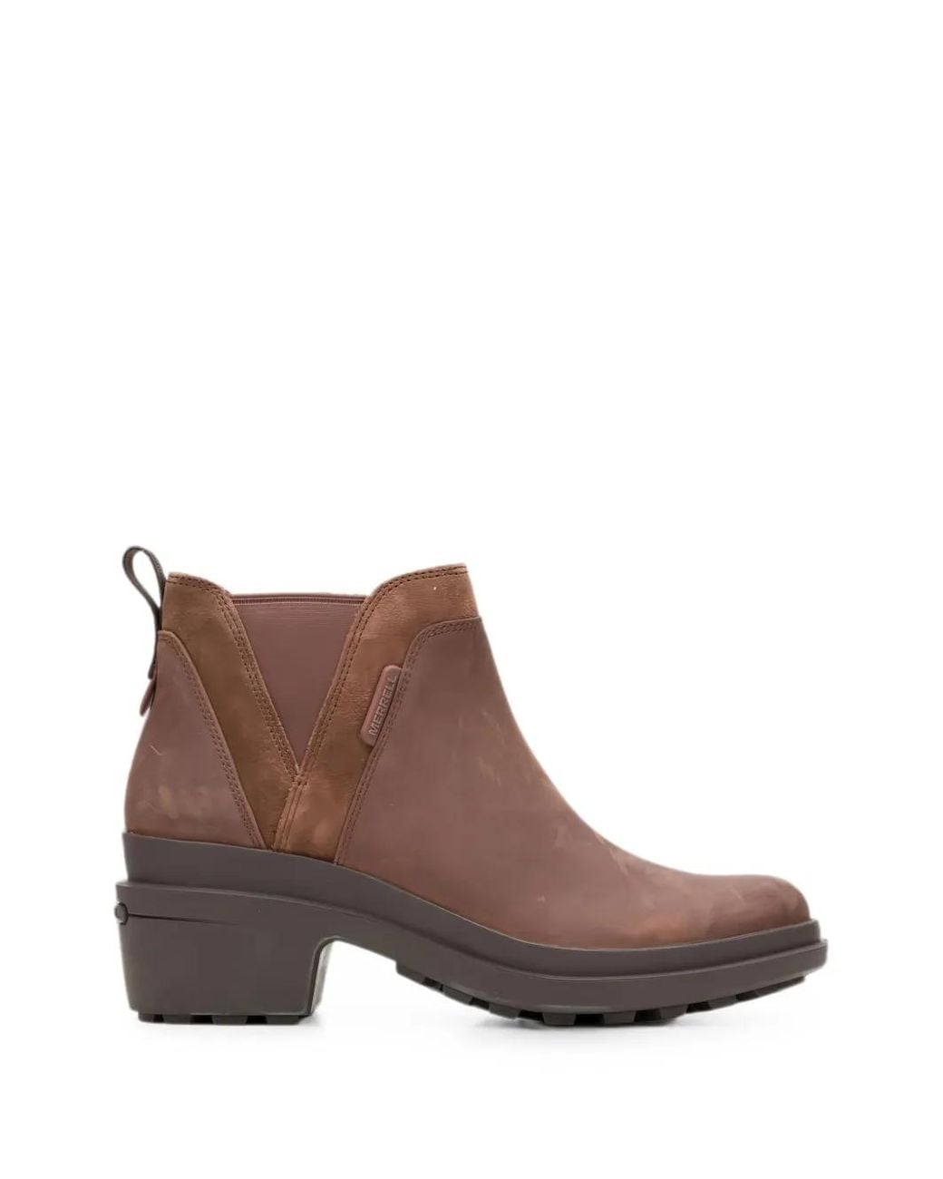 Merrell Brown Chateau Iii Panelled Ankle Boots