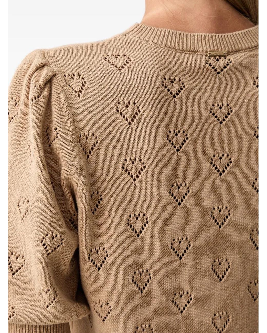 Twinset Black Jumper With Heart Pattern