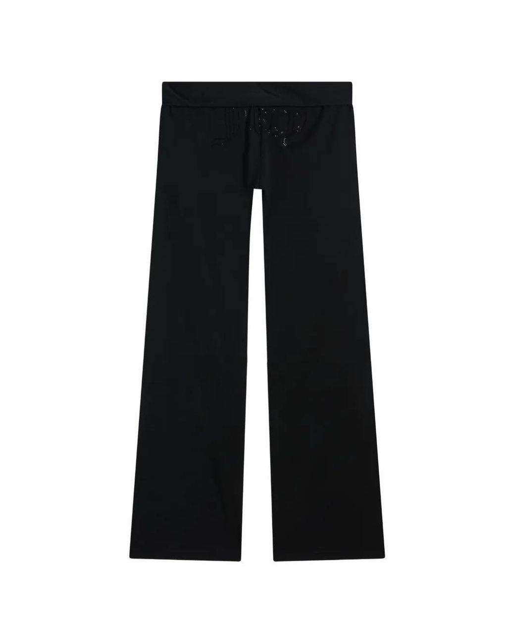 Juicy Couture Black Tie-Fastening Straight-Leg Trousers