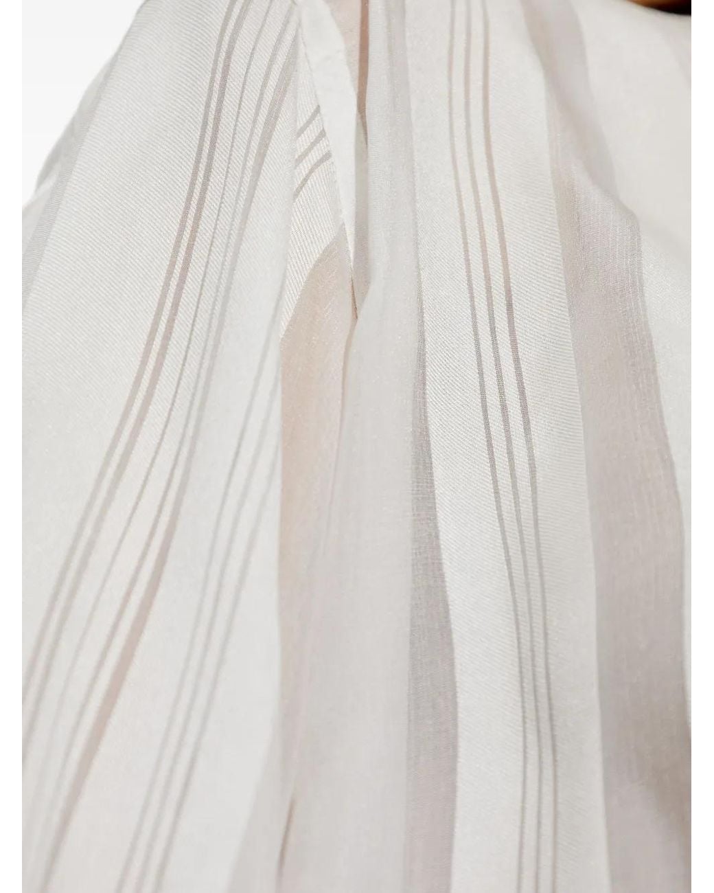 Stella McCartney White Striped Panelled Shirt