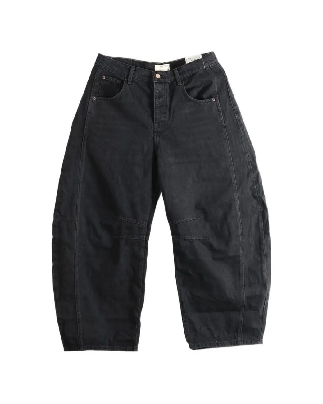 Free People Blue Soundwave Tapered Jeans