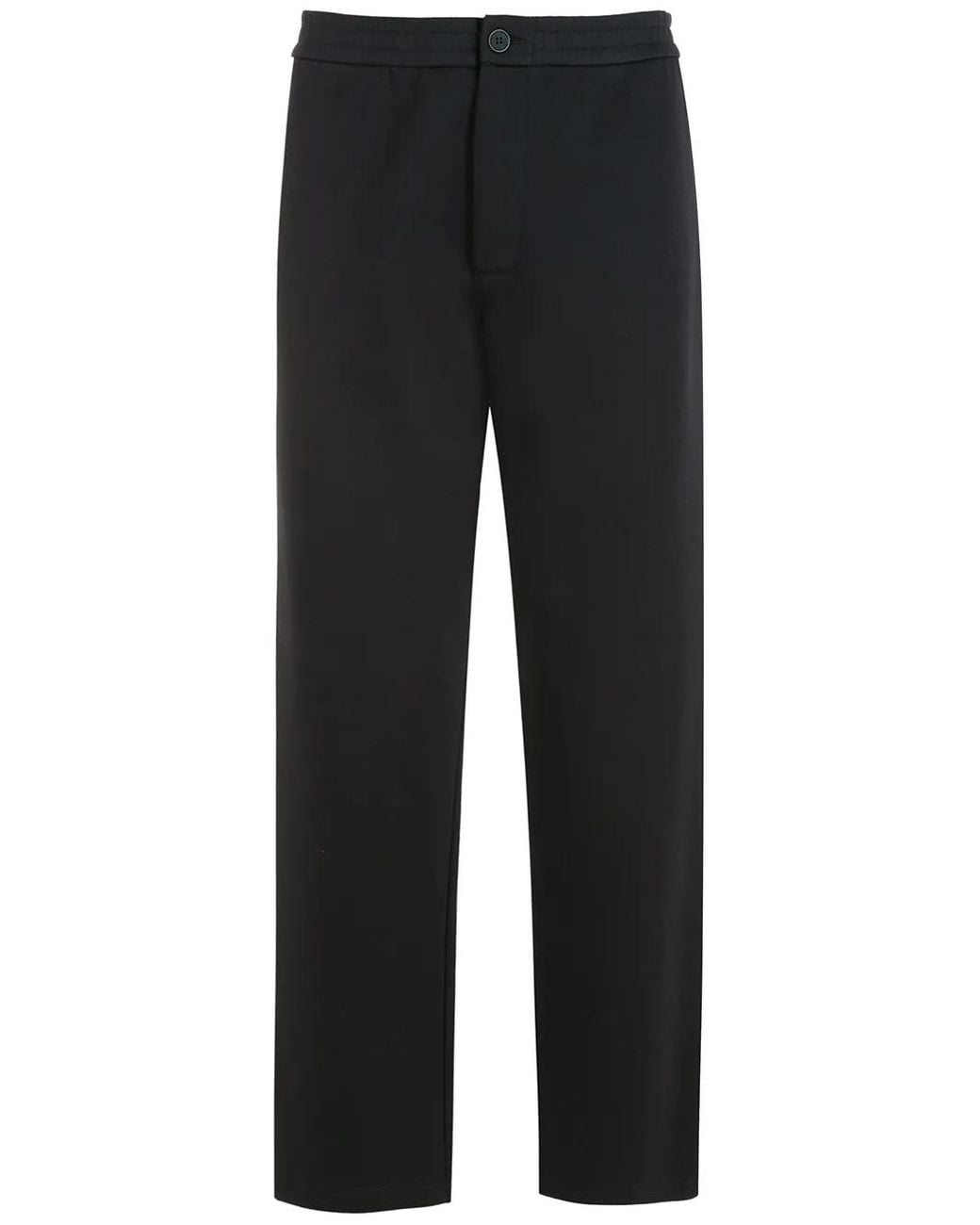 Giorgio Armani Black Straight-Leg Trousers for men