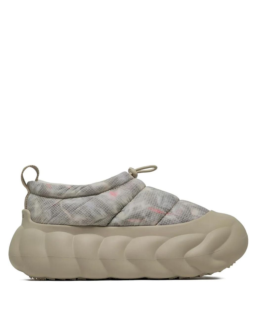 CROCSTM Gray Overpuff Shorty Slip-On Sneakers