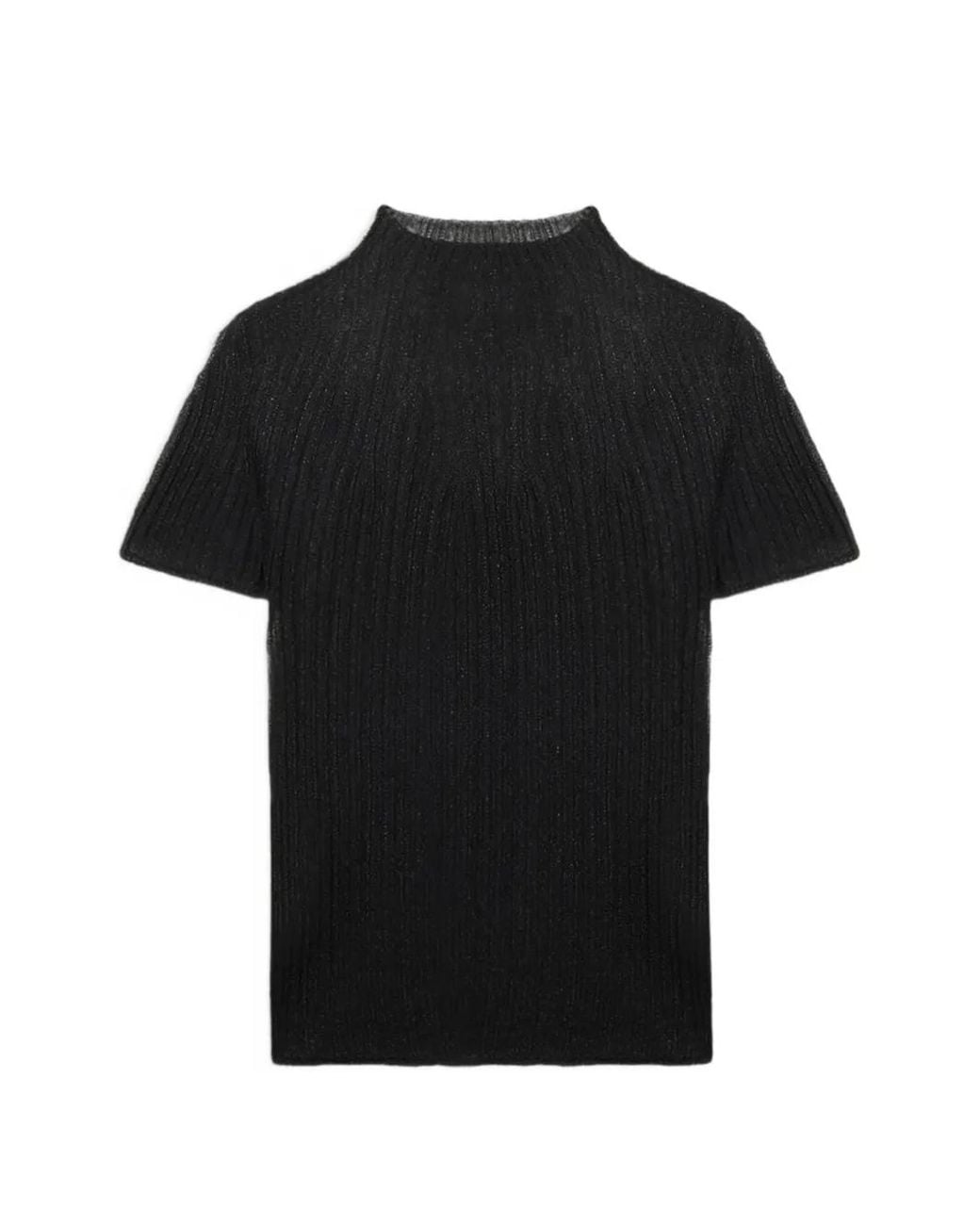 Momoní Black Mirada Ribbed T-Shirt