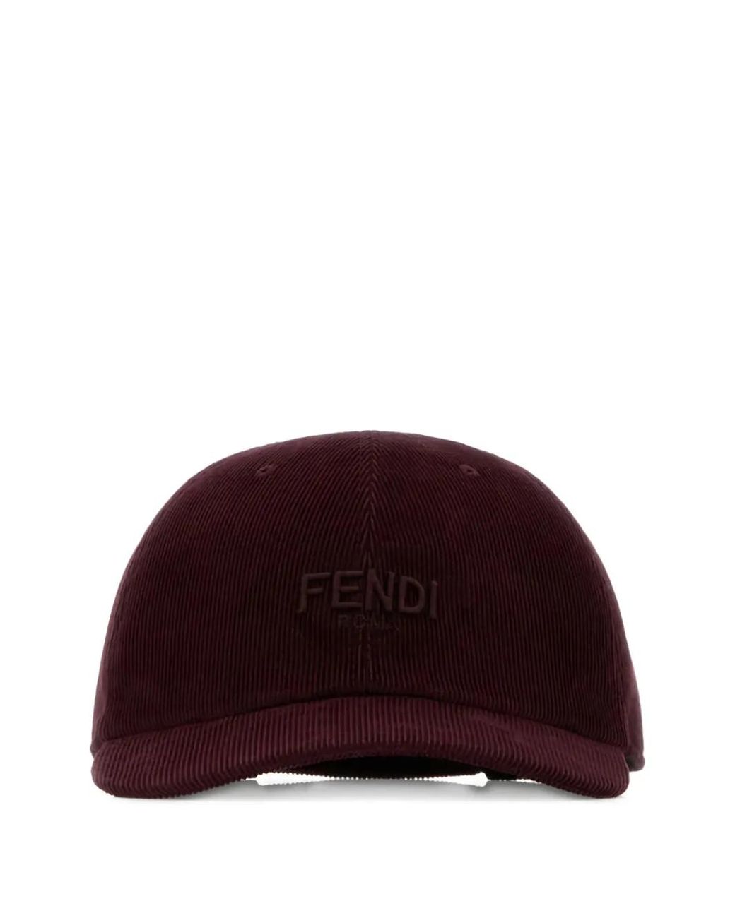 Fendi Baseballkappe Mit Cord-Struktur in Red für Herren