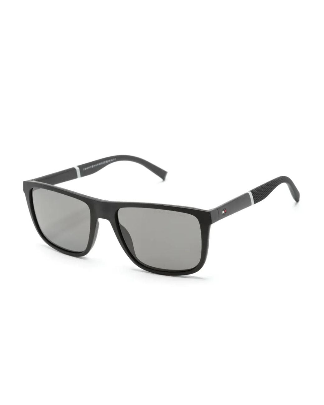 Tommy Hilfiger Gray Square-Frame Matte Sunglasses for men
