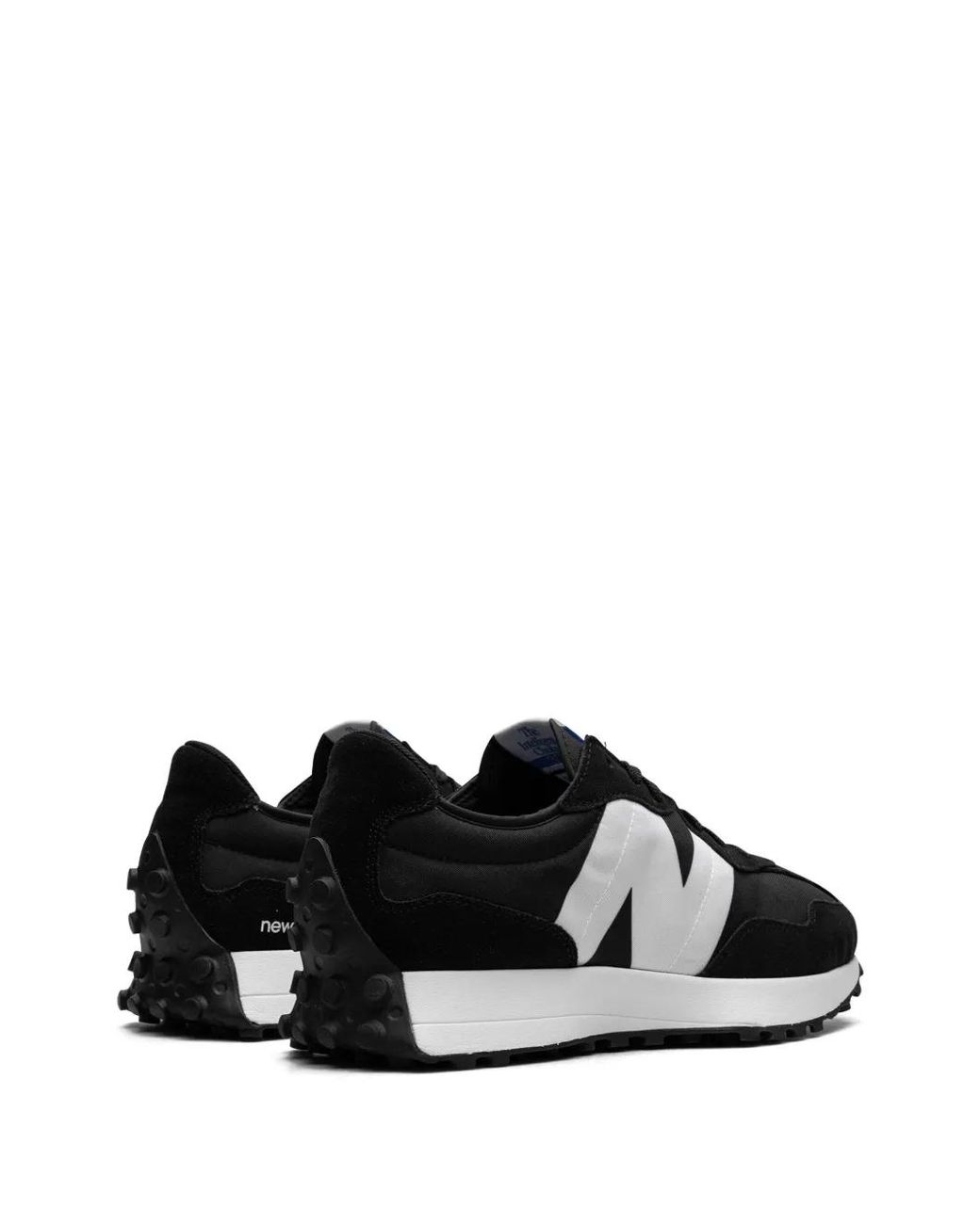New Balance Black 327 Leather Sneakers
