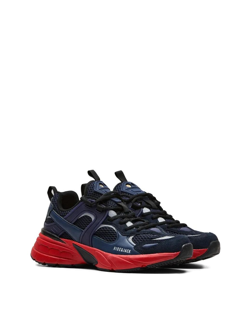 HIDE & JACK Blue Logo-Print Sneakers
