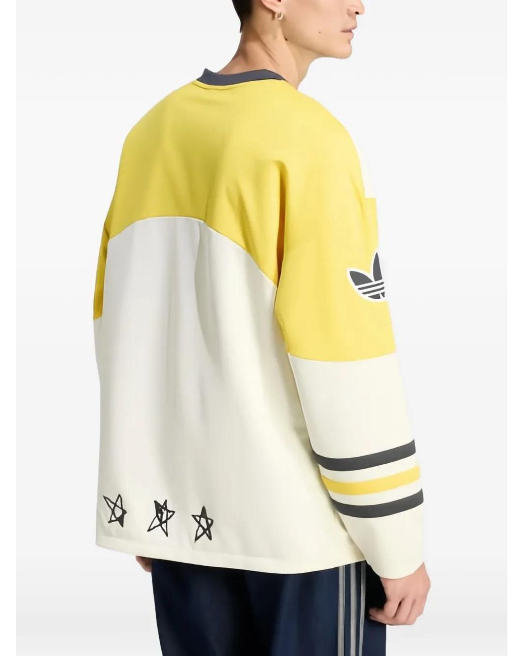 Adidas Blue Originals Hockey Long Sleeve Jersey for men