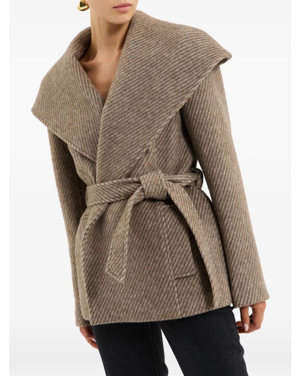 Rebecca Vallance Brown Lemuel Belted Wool Jacket