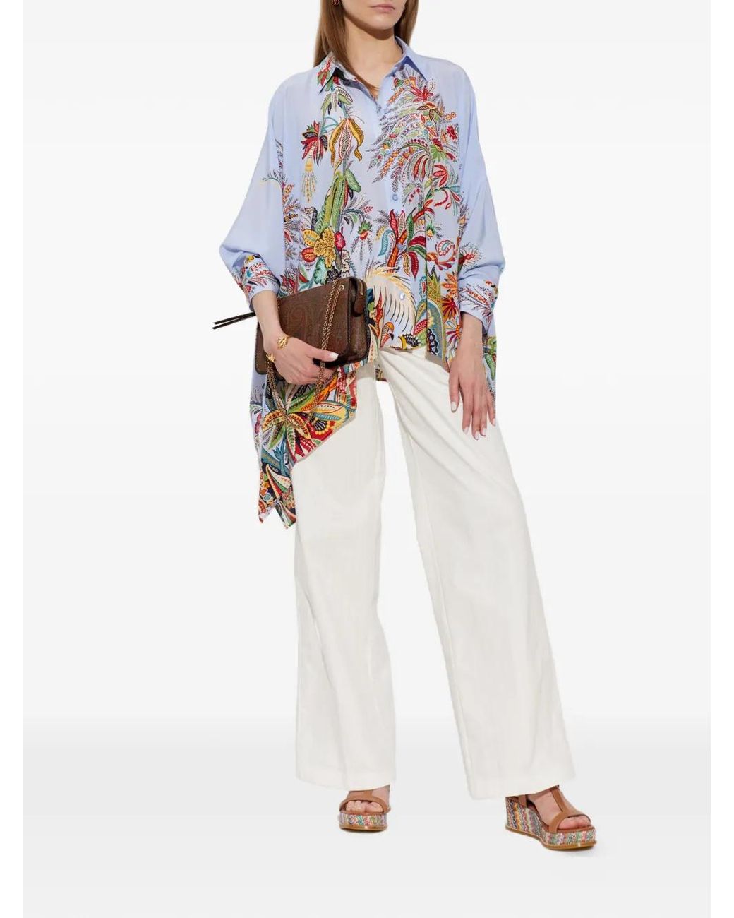 Etro White Jean À Coupe Ample