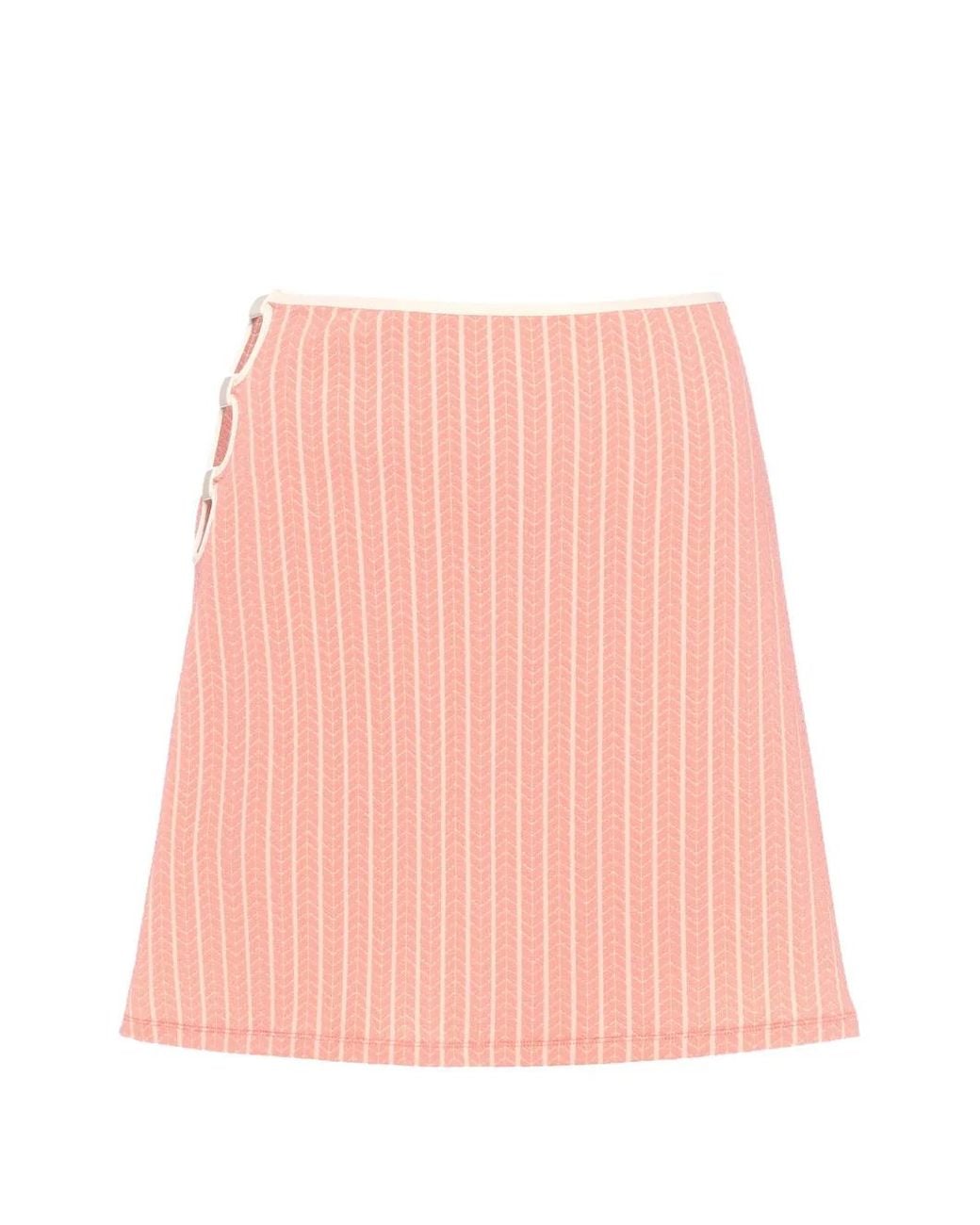 Eres Pink Poolside Stripe Mini Skirt
