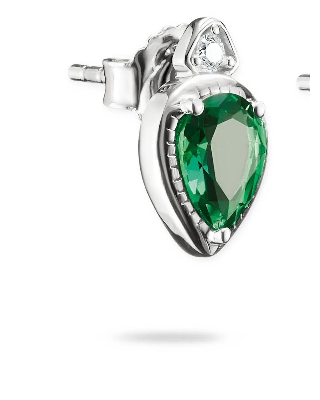 Orecchini A Bottone Elyndra di Thomas Sabo in Green