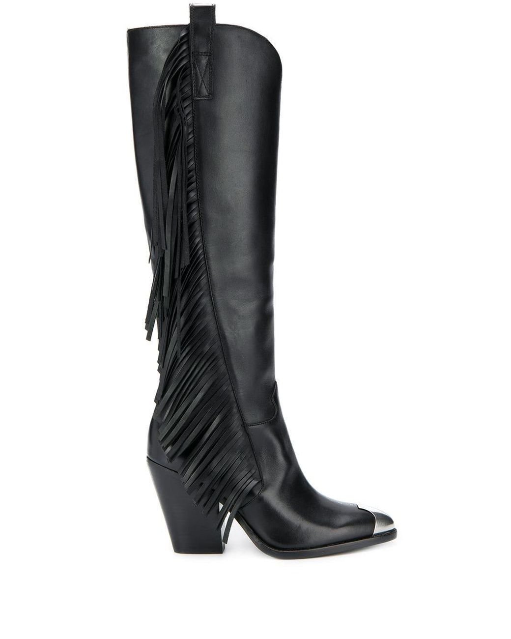 Stivali con frange Elodie di Ash in Nero Lyst