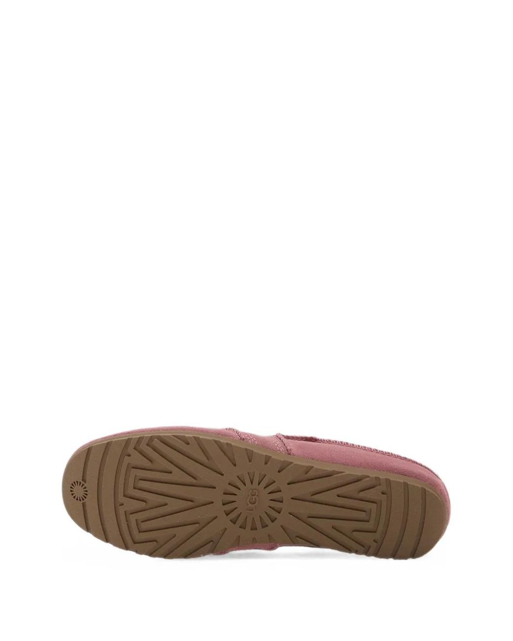 Ugg Pink Touch-Strap Suede Sneakers