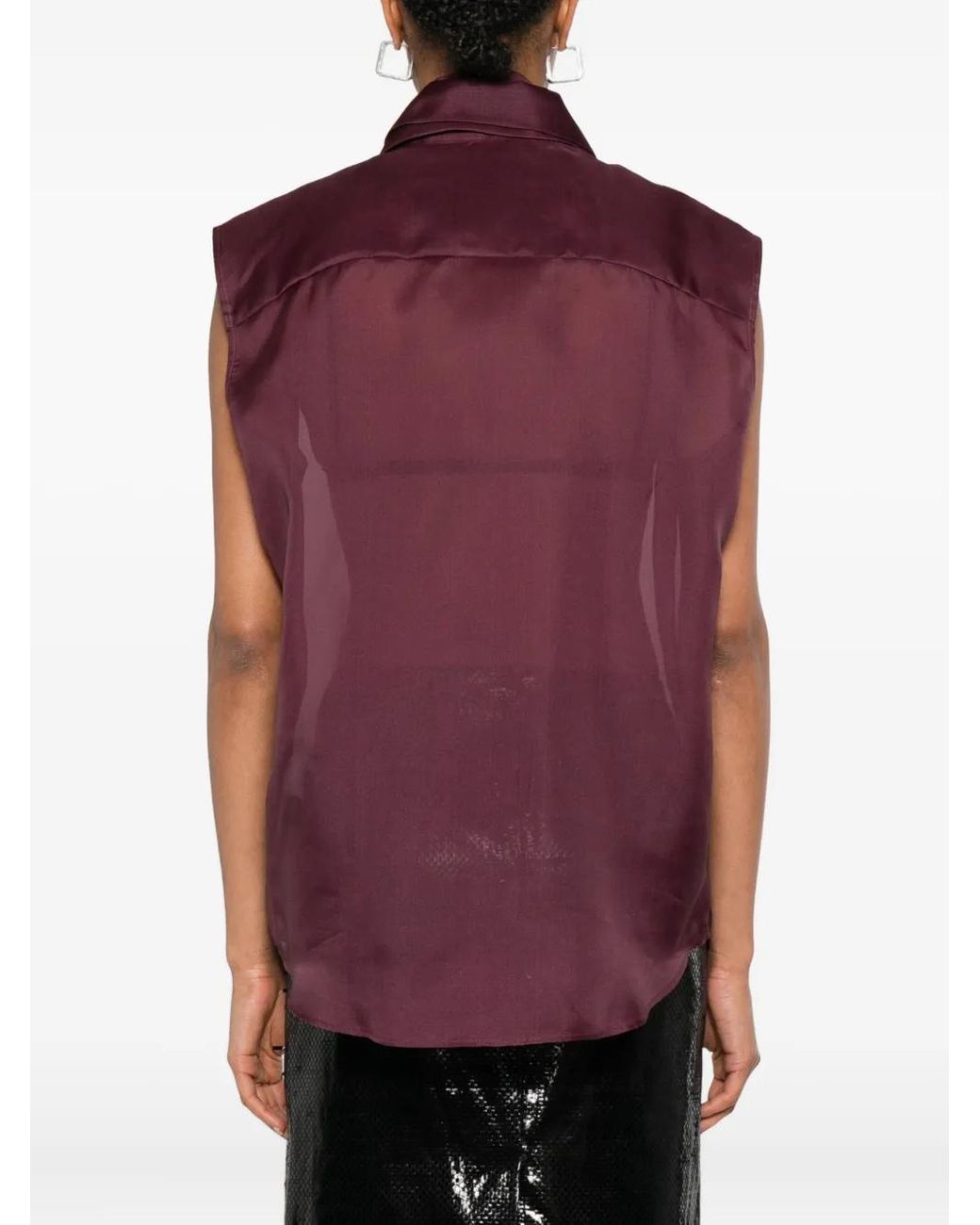 Viktor & Rolf Mouwloze Blouse in het Purple