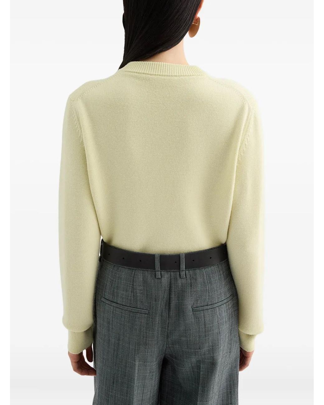 Jil Sander Metallic Embroidered Cardigan