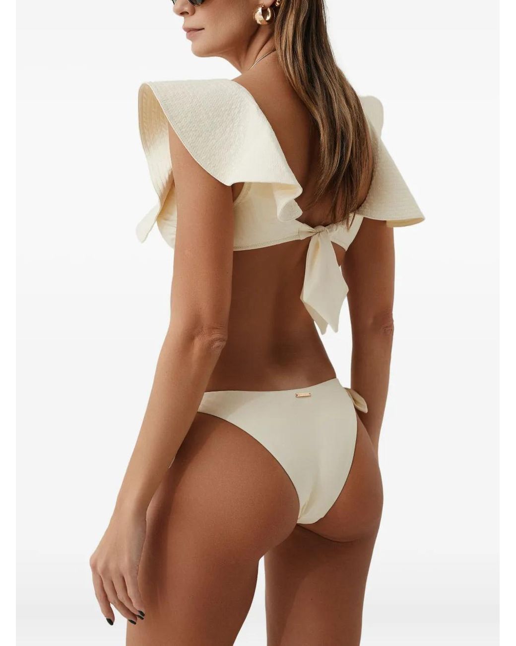 SOFIA ERHAN Natural Ruffled-Trim Bikini
