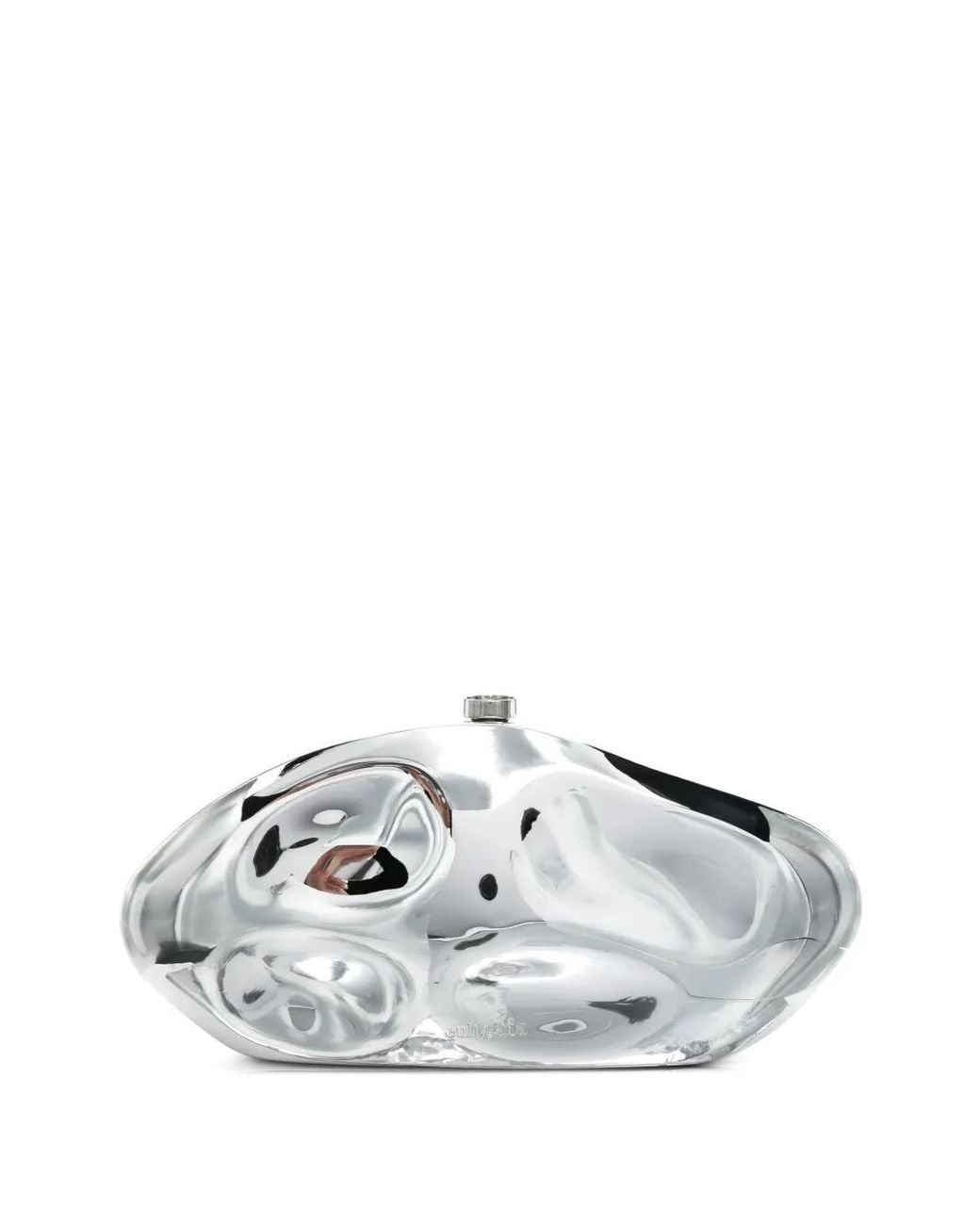 Cult Gaia White Caldera Clutch Bag