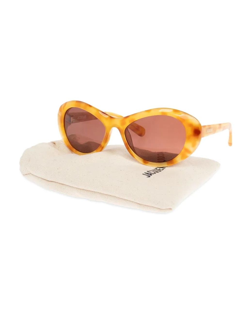 Jacquemus Orange Rond Rounded Sunglasses