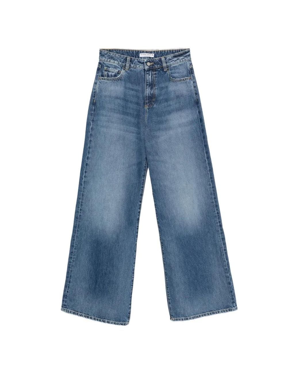 ICON DENIM Blue Debby Wide-Leg Jeans