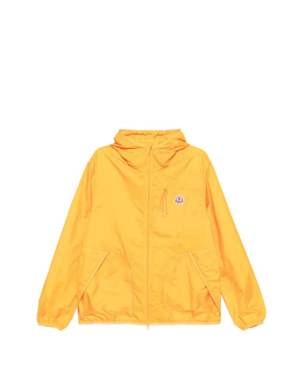 Chaqueta Con Capucha Y Logo Moncler de hombre de color Yellow