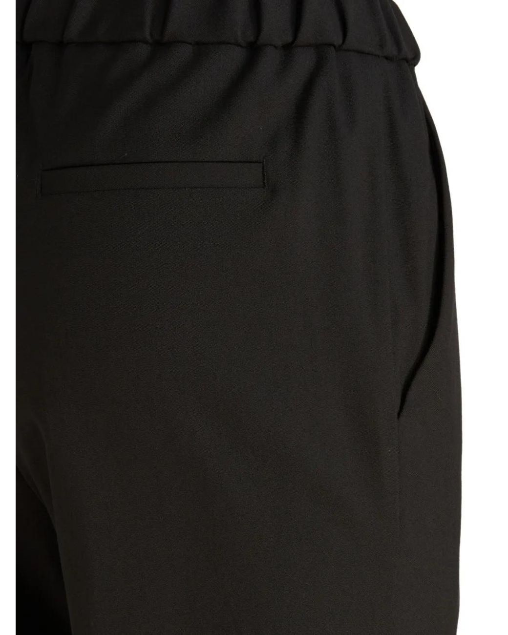 Brian Dales Black Drawstring Trousers