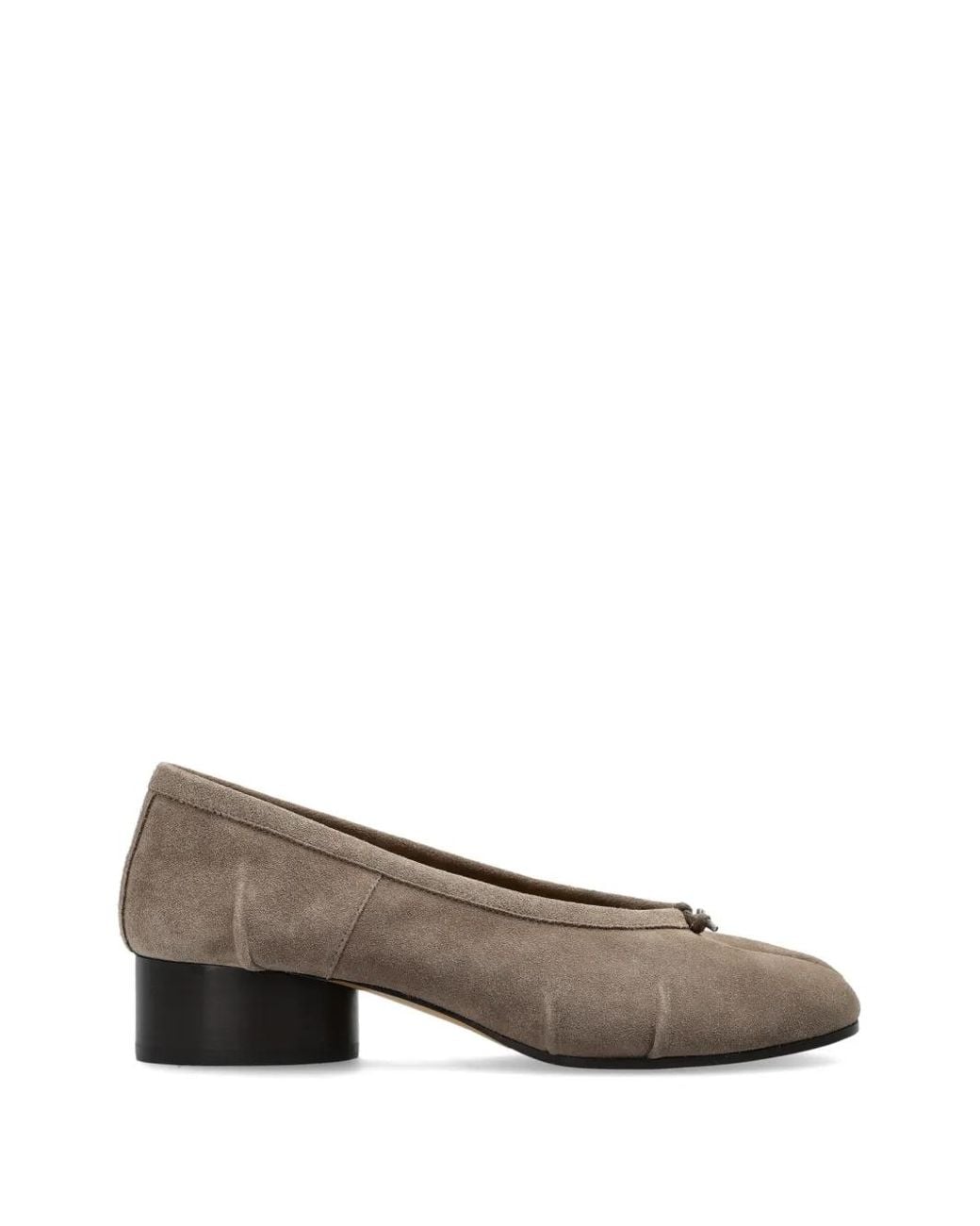 Maison Margiela Brown Tabi Suede Pumps