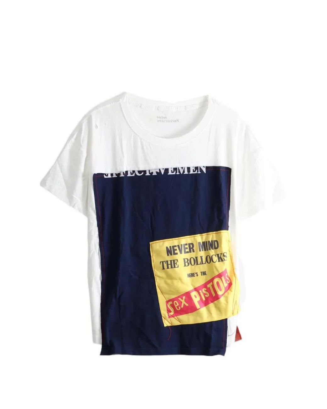 SAITOS Blue Sex Pistols Patch-Detail T-Shirt