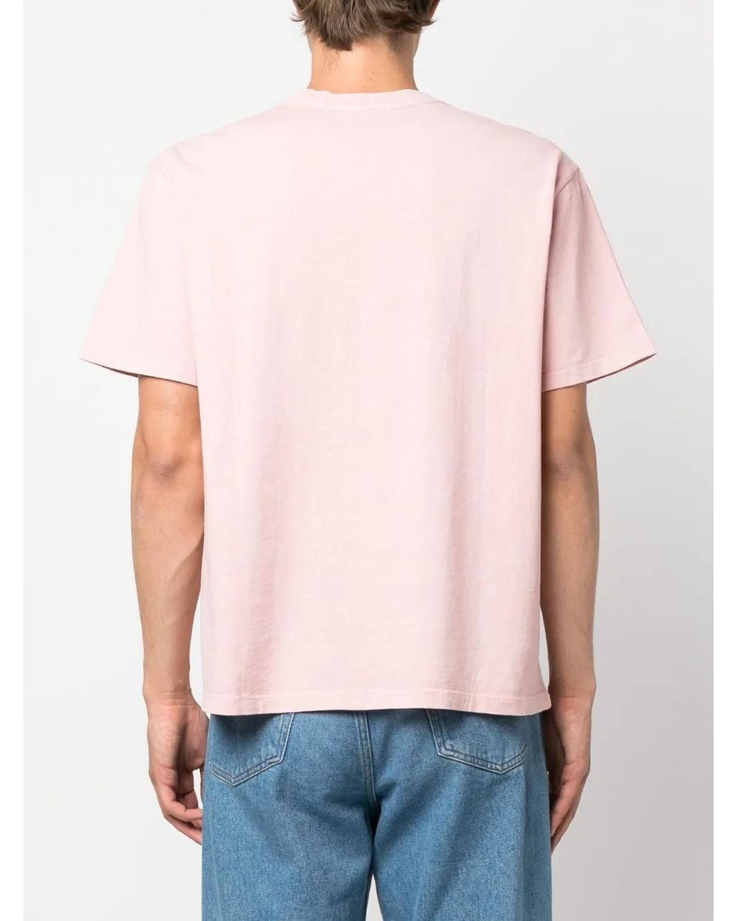 Each x Other Pink Logo-Embroidered Cotton T-Shirt for men