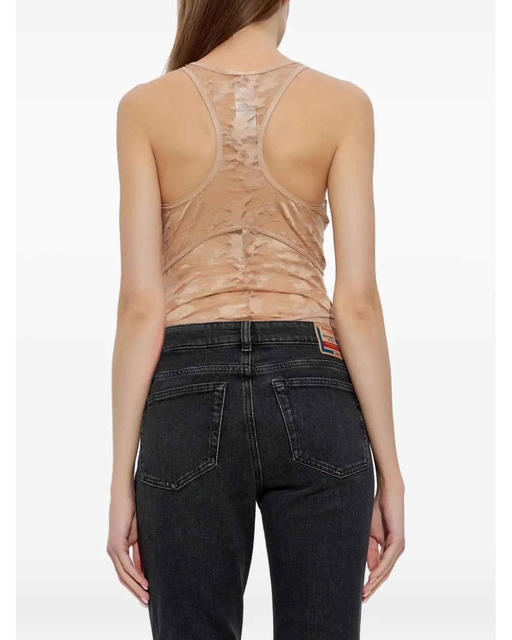 DIESEL Natural Lace Racerback Bodysuit