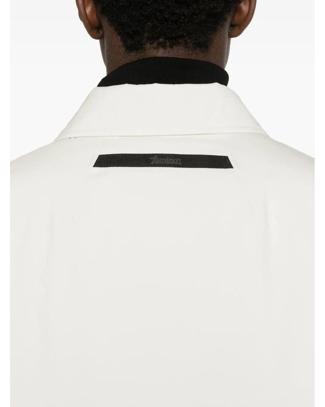 Herno White Single-Breasted Coat for men