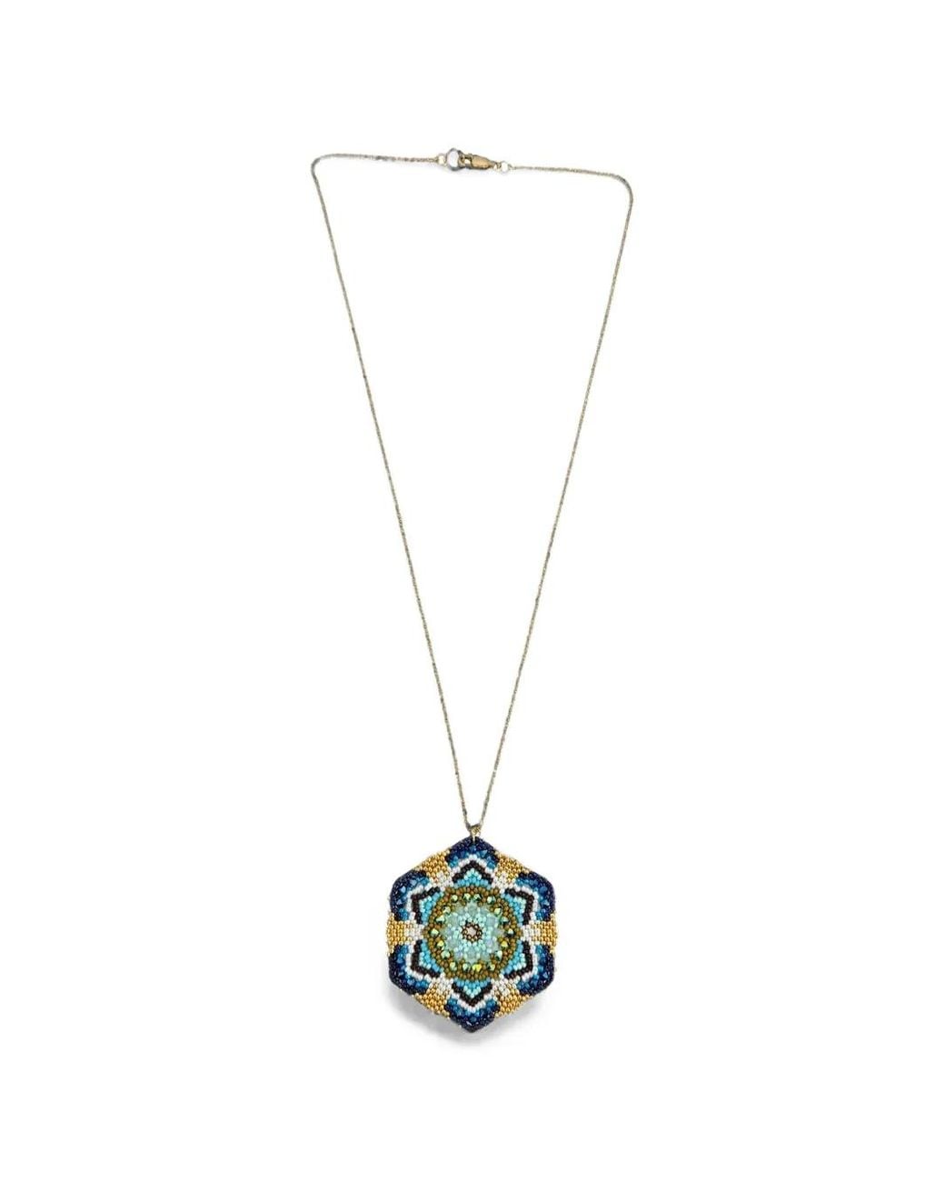Madison White Collier Mandala Dreamer À Pendentif