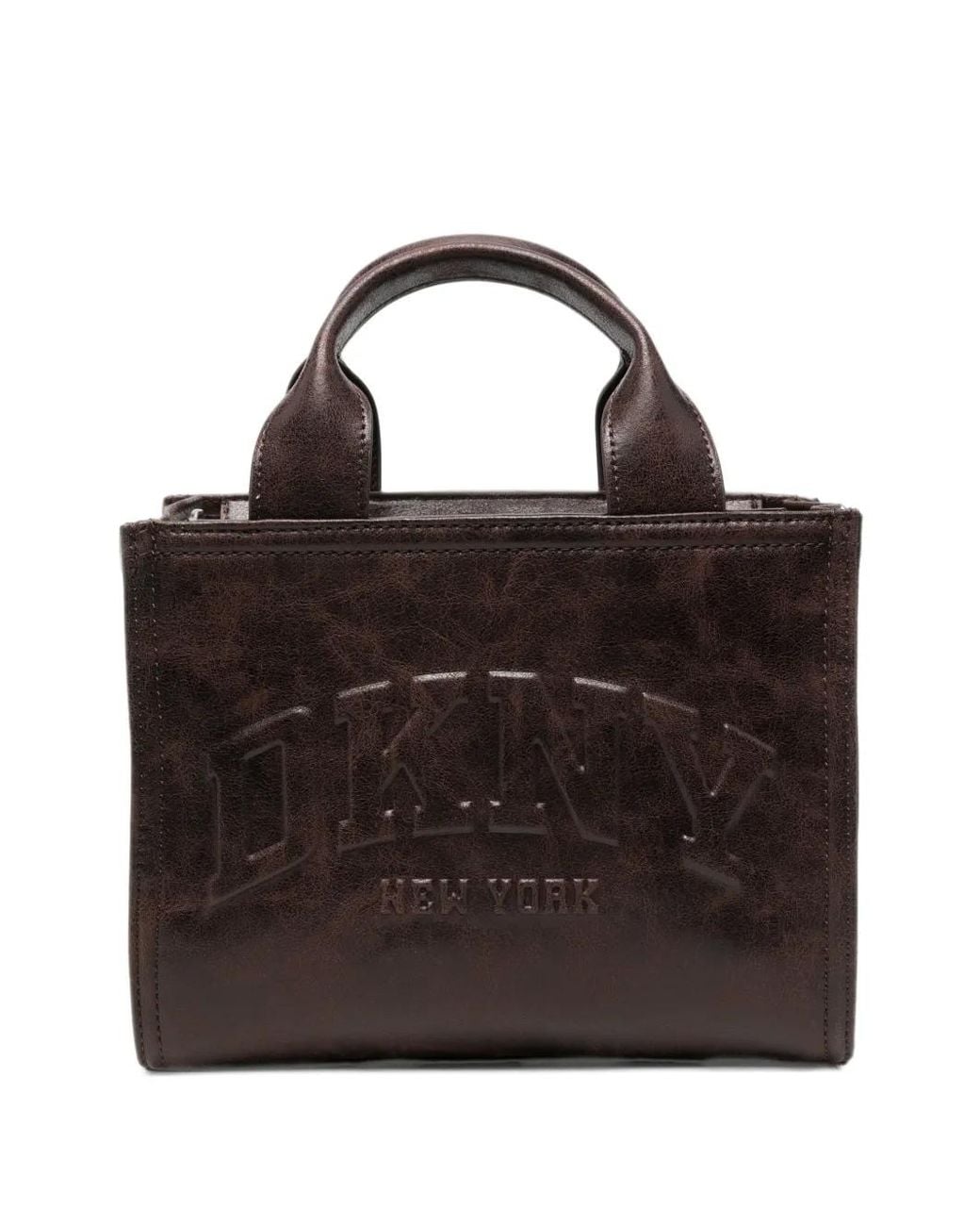 DKNY Black Logo-Debossed Tote Bag