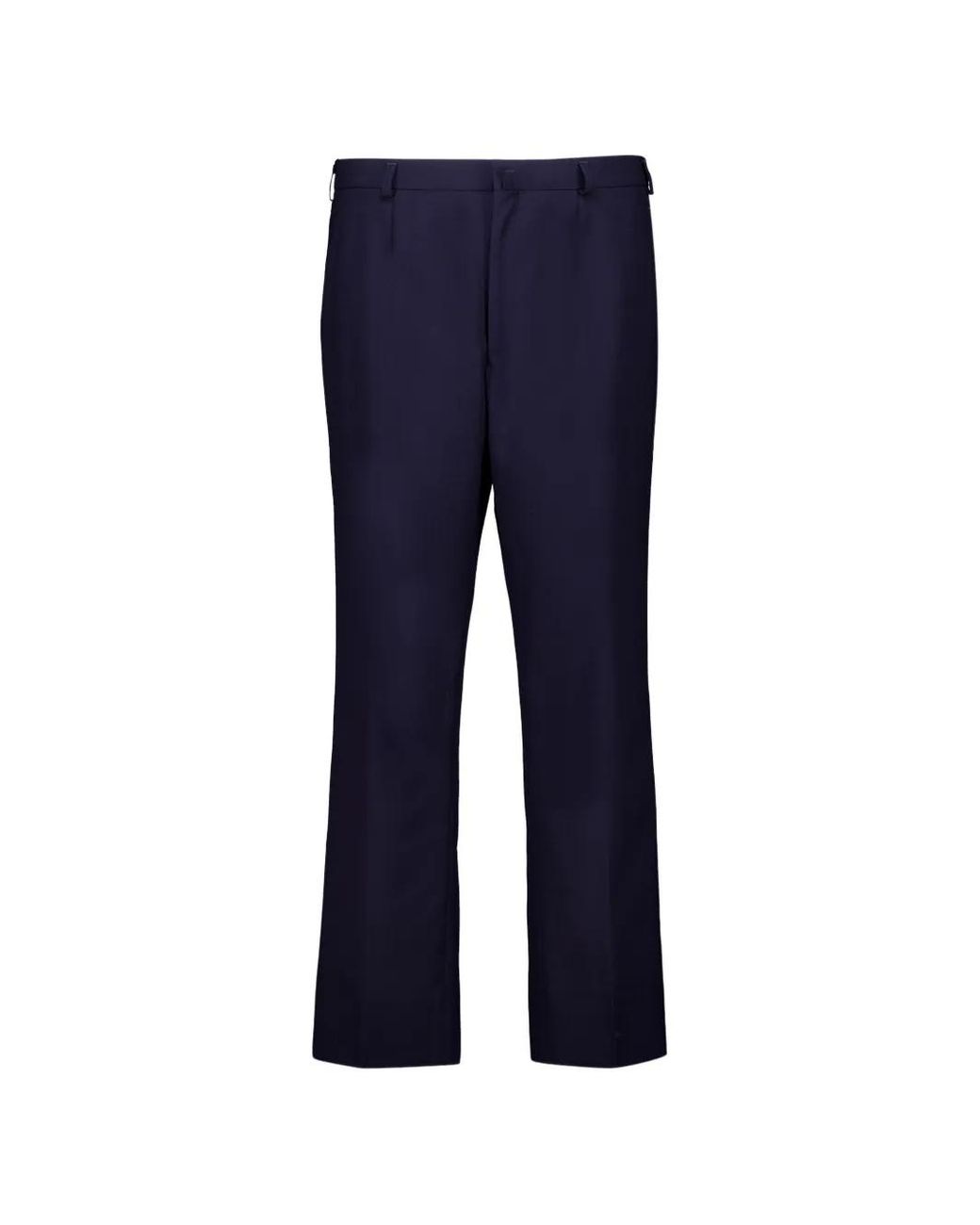 Prada Blue Wool Pants for men