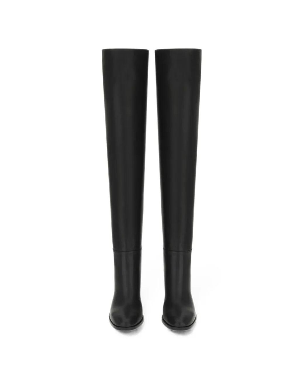 Gianvito Rossi Black Santiago Cuissard Boots