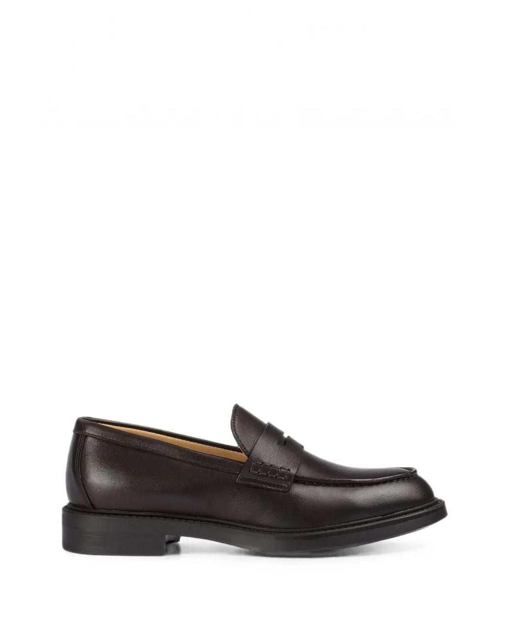 Doucal's Black Leather Loafers