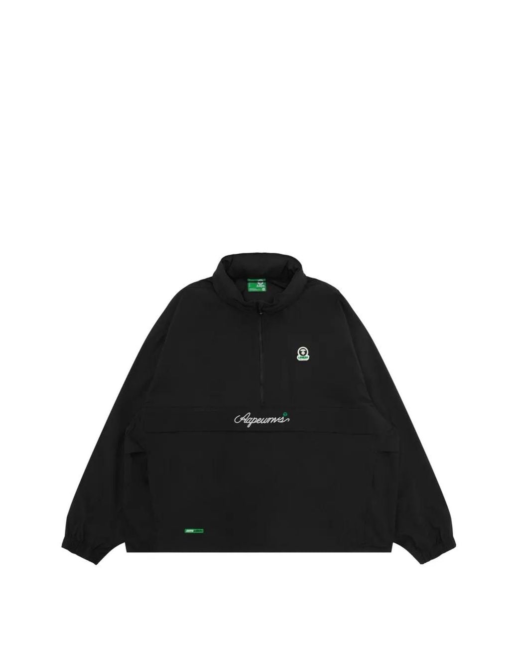 Aape By A Bathing Ape Black Logo Hooded Jacket for men