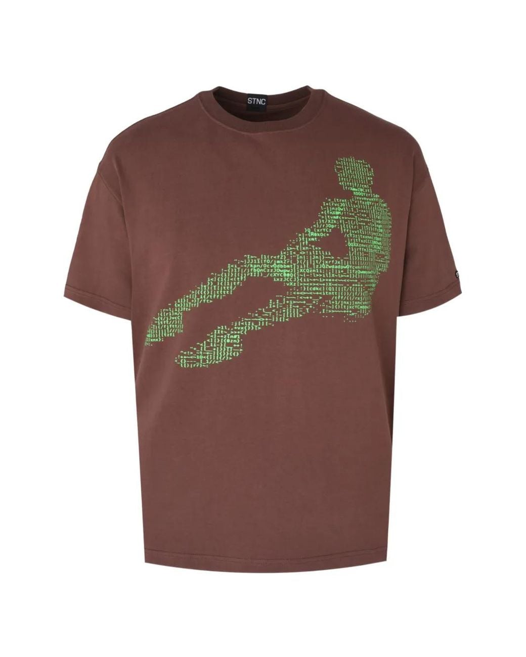 Stance Brown Robo Code Graphic-Print T-Shirt for men